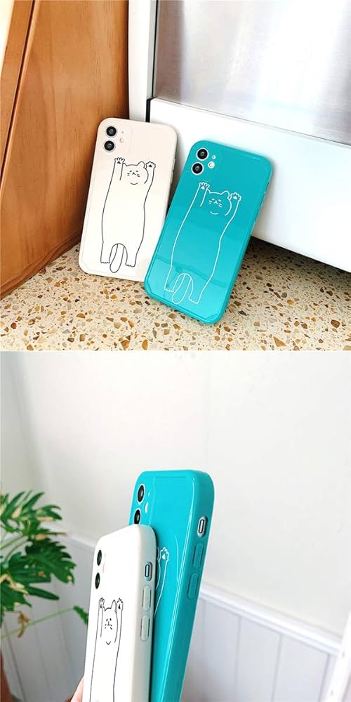 Amazon.co.jp: バンザイ 猫さん iPhoneSE iPhone11 iPhone12 Pro
